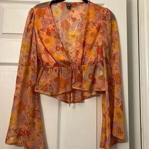 Small floral wild fable top - never worn
